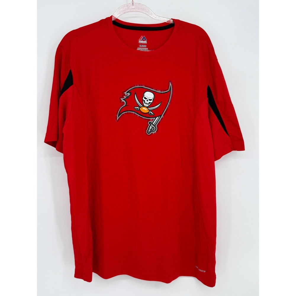 Majestic Tampa Bay Buccaneers NFL Red Cool Base Performance Shirt Mens XL